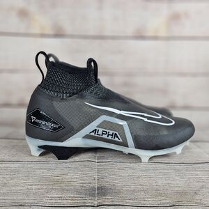 Nike Alpha Menace Elite 3 Flyknit Football Cleats Black CT6648-001 Size 16